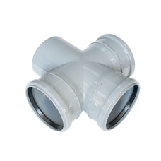 Крестовина полипропиленовая правая 110х100х50 мм 87°